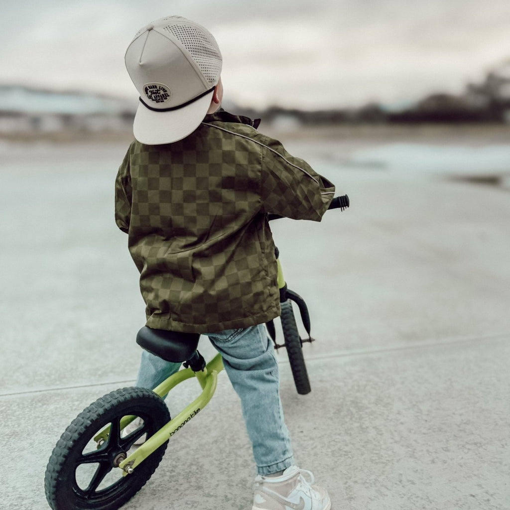 THE STORM RIDER WATERPROOF JACKET - ARMY GREEN - Corkscrew Kid