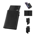 TOYFID Aluminum Alloy Wallet With Genuine Leather Cover Men's Billfolds - Corkscrew Kid