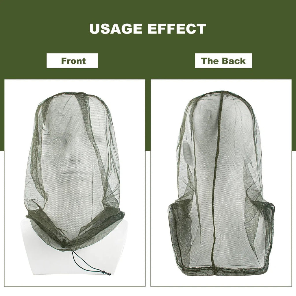 Ultra Large Mosquito Head Net | Premium Insect Face Protector for Outdoor Camping - Corkscrew Kid