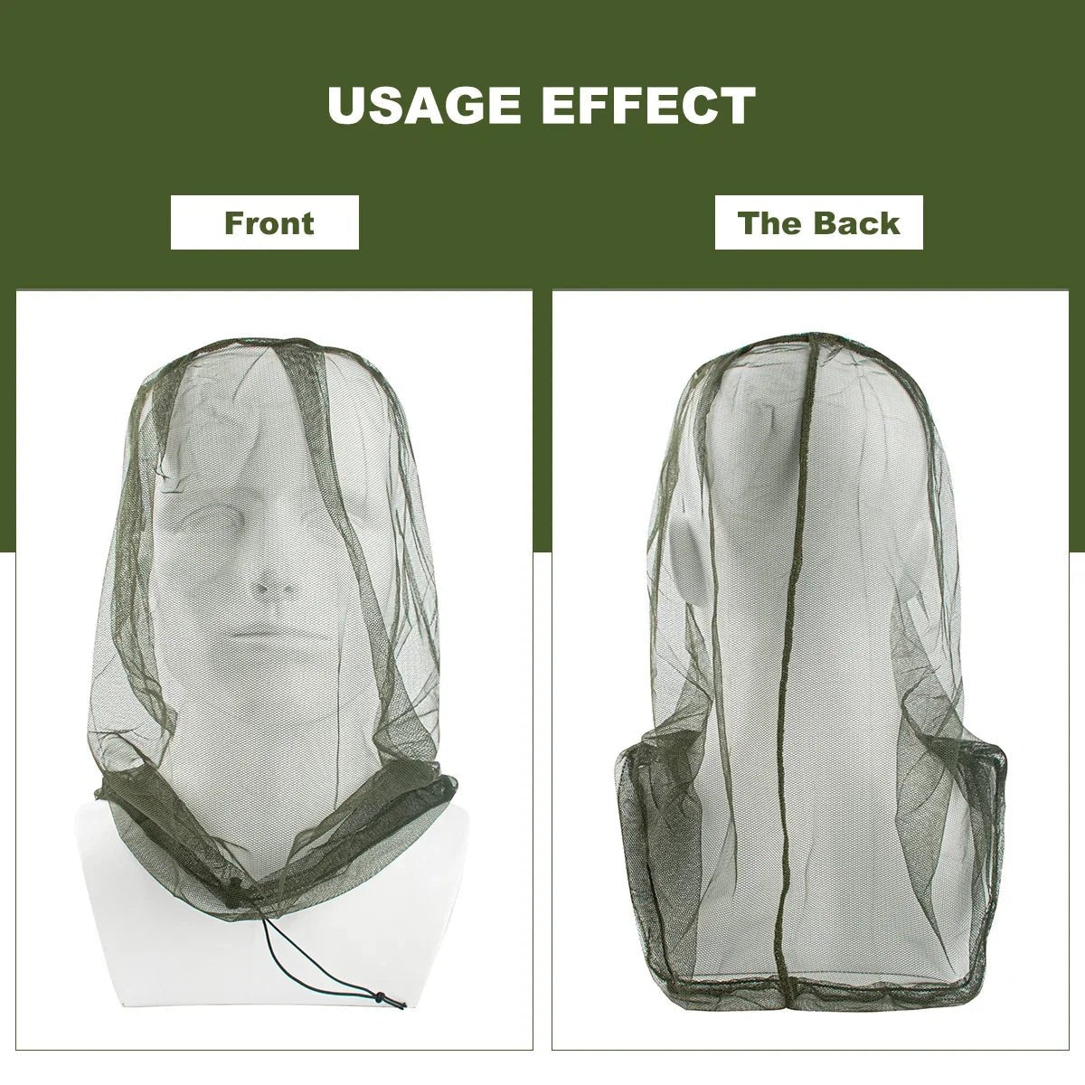 Ultra Large Mosquito Head Net | Premium Insect Face Protector for Outdoor Camping - Corkscrew Kid