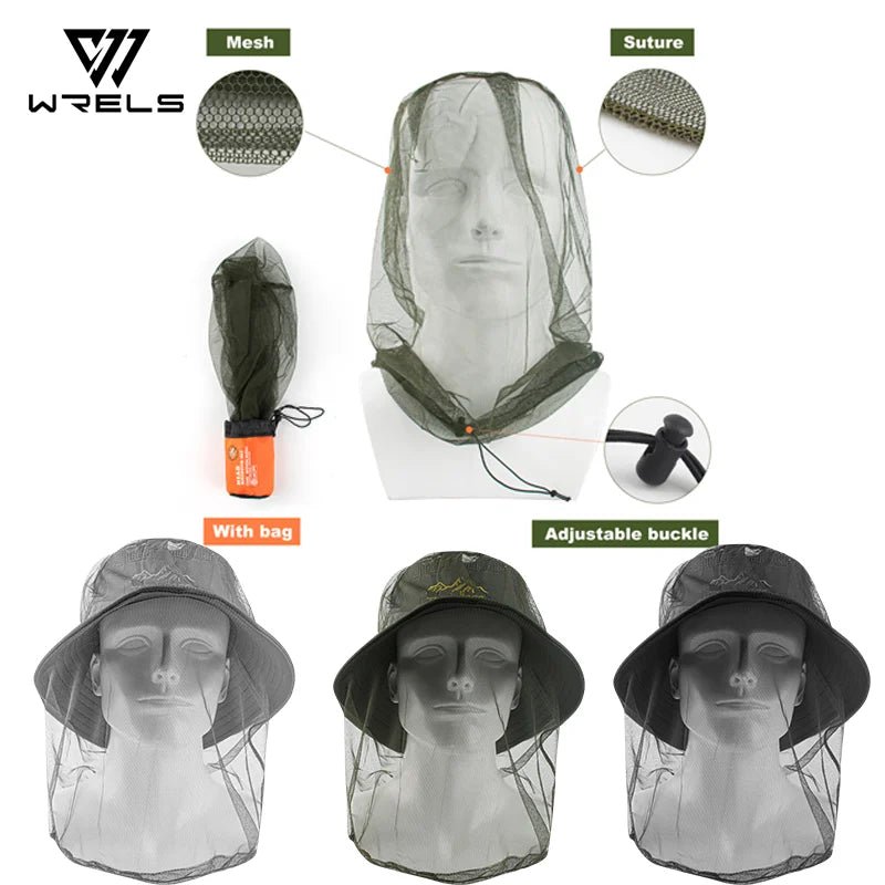 Ultra Large Mosquito Head Net | Premium Insect Face Protector for Outdoor Camping - Corkscrew Kid