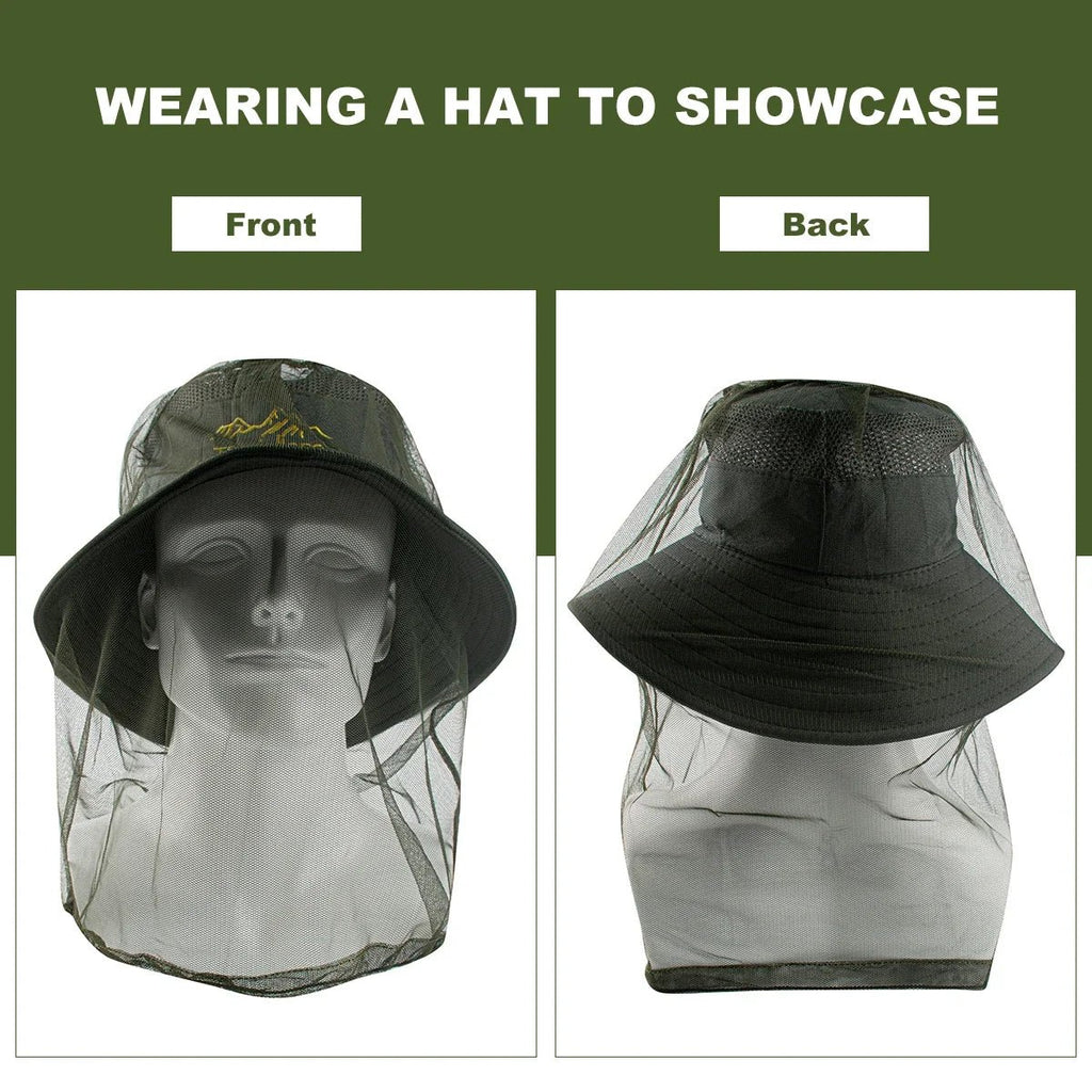 Ultra Large Mosquito Head Net | Premium Insect Face Protector for Outdoor Camping - Corkscrew Kid