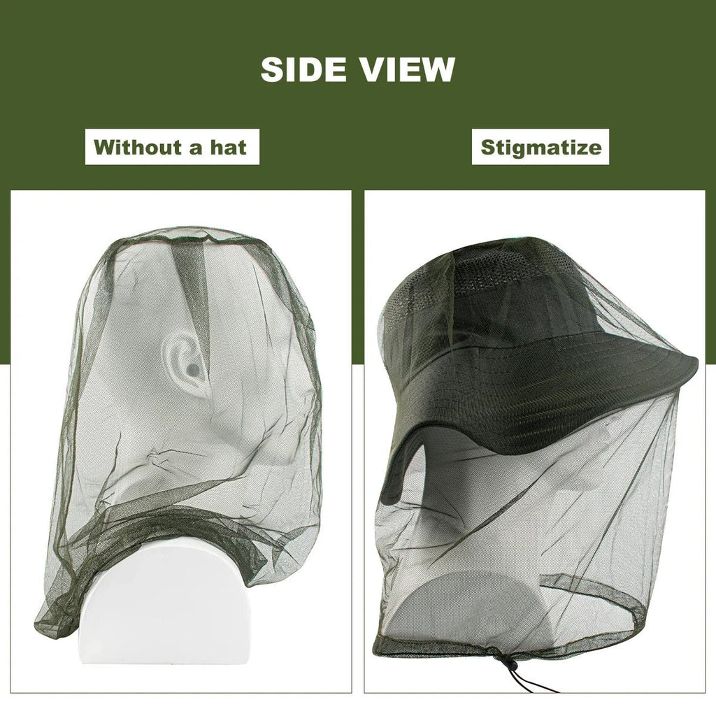 Ultra Large Mosquito Head Net | Premium Insect Face Protector for Outdoor Camping - Corkscrew Kid