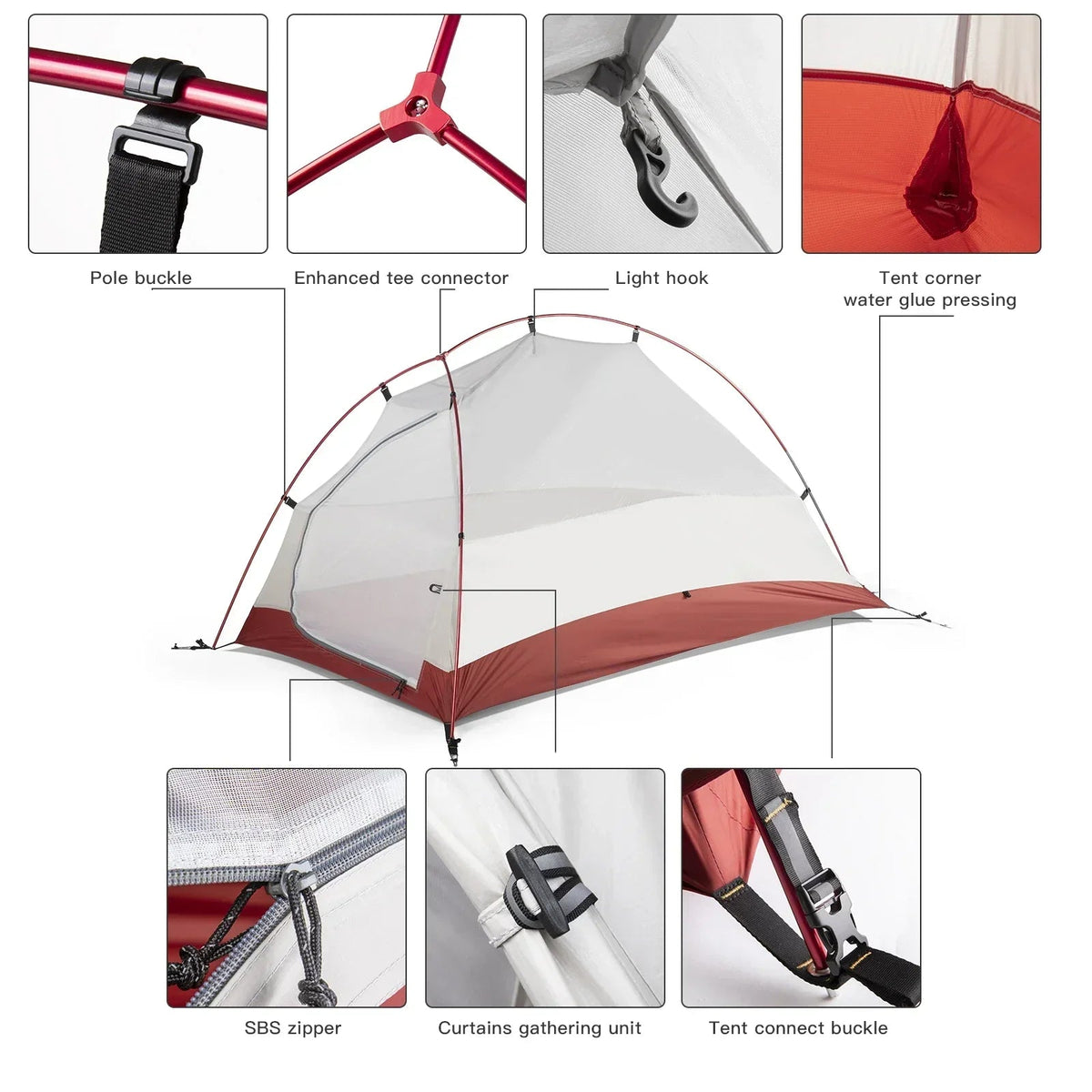 Ultralight Camping Tent Backpack Tent - Corkscrew Kid