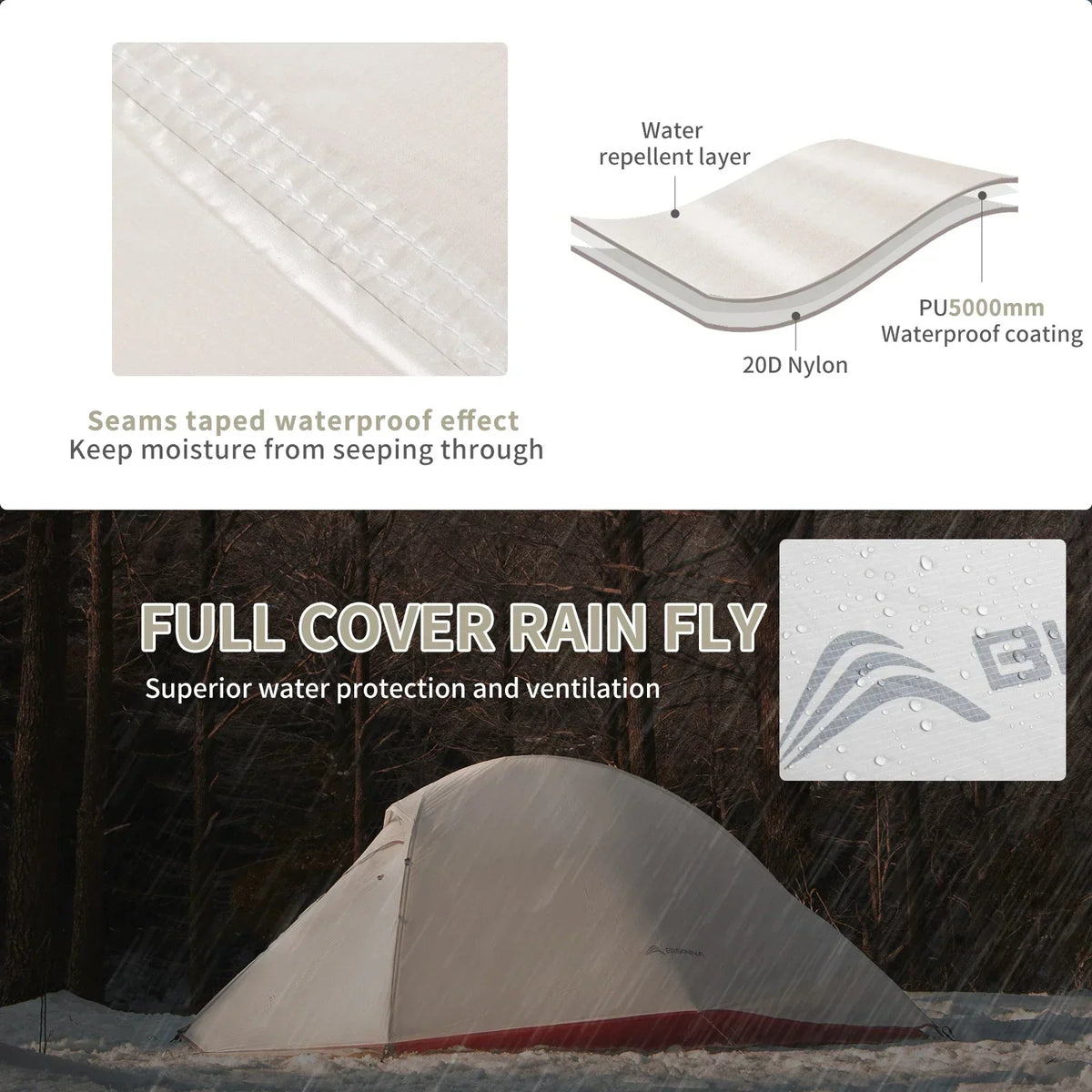 Ultralight Camping Tent Backpack Tent - Corkscrew Kid